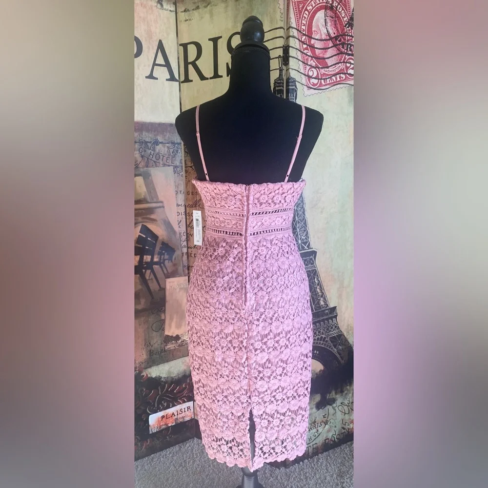 Premier Amour Blush Midi dress-Size 2 - Picture 3 of 6
